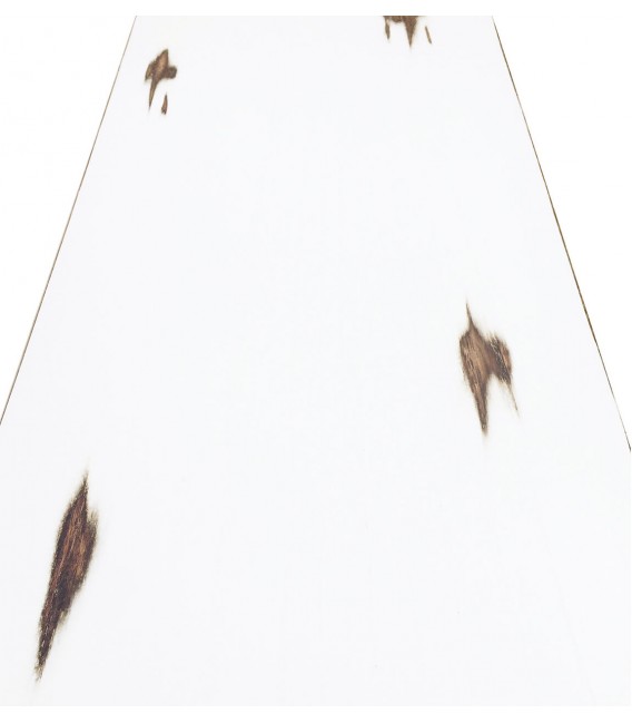 Consola de entrada madera de caoba acabado en blanco rozado mdmhogar