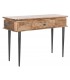 Consola madera de mango y metal negro mdmhogar