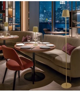 Lámpara de sobremesa o de pie oro mate mdmhogar