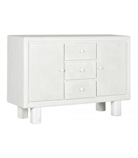 Aparador pequeño madera acabado efecto yeso mdmhogar