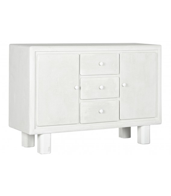 Aparador pequeño madera acabado efecto yeso mdmhogar