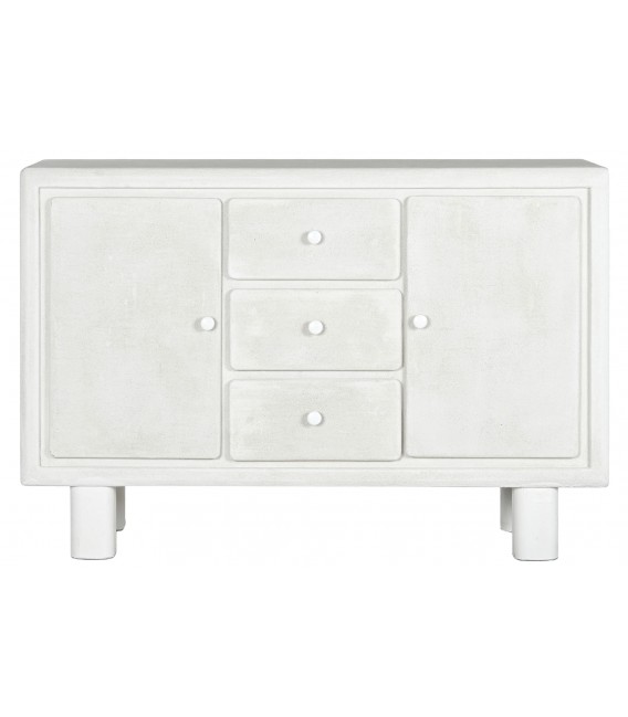 Aparador pequeño madera acabado efecto yeso mdmhogar