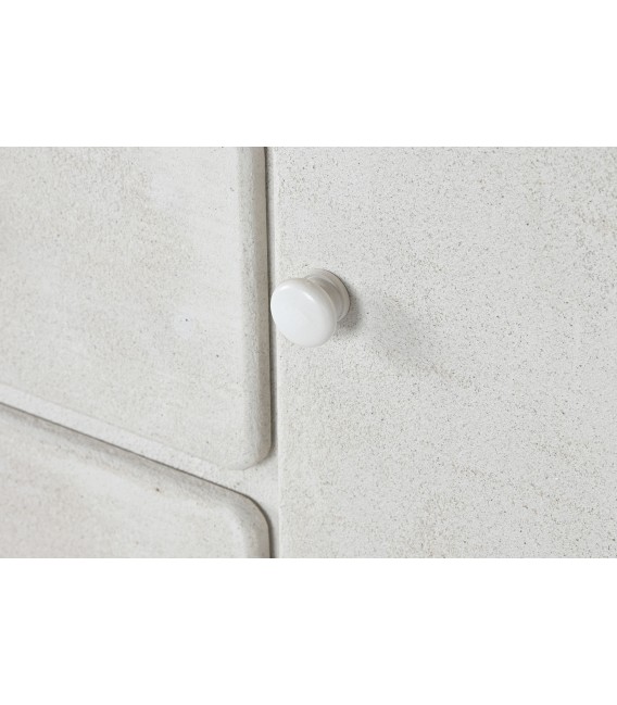 Aparador pequeño madera acabado efecto yeso mdmhogar