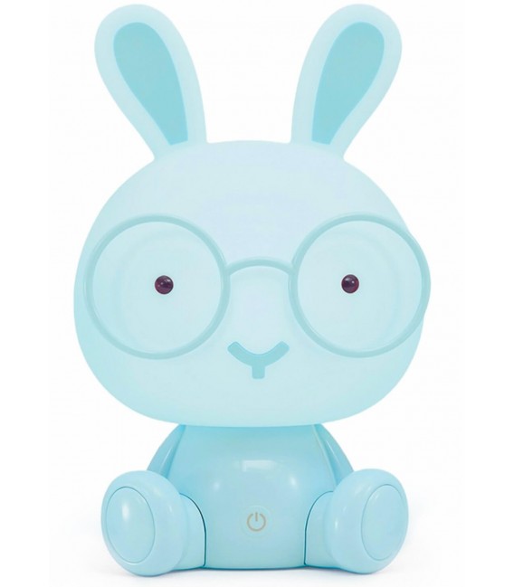 Lámpara de sobremesa conejo color azul mdmhogar