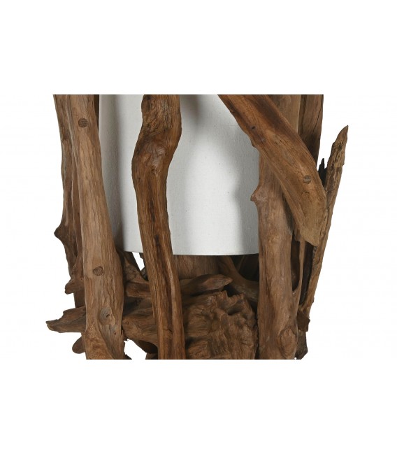 Lámpara de pie madera de teca mdmhogar