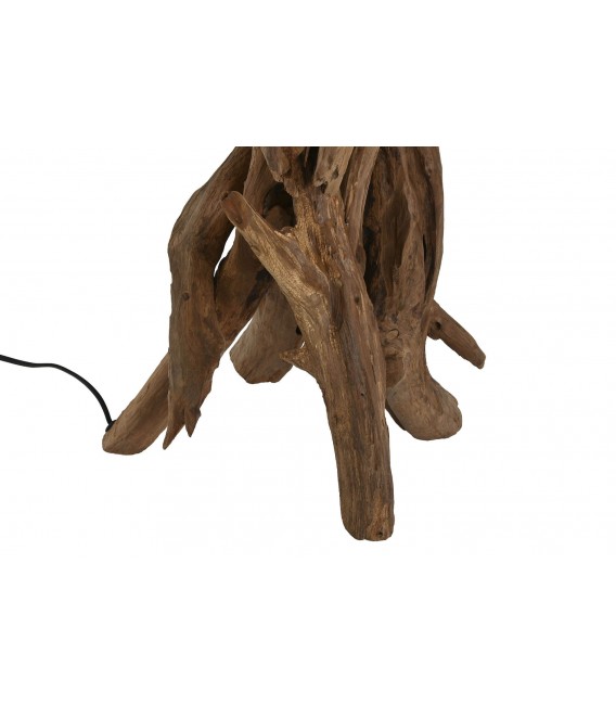 Lámpara de pie madera de teca mdmhogar
