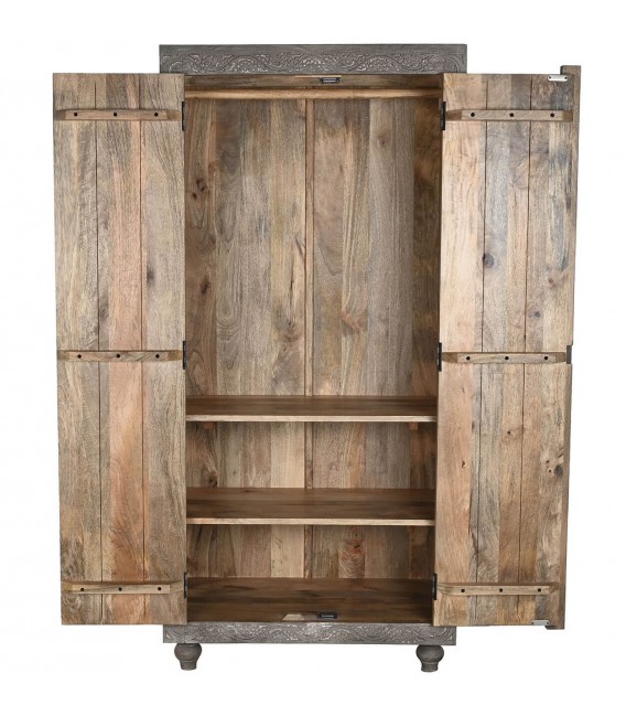 Armario ropero madera maciza de mango mdmhogar