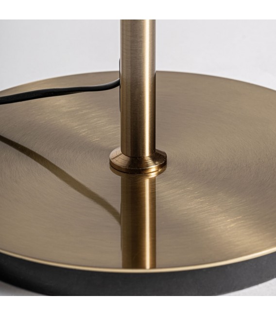 Lámpara de pie acero oro vintage mdmhogar