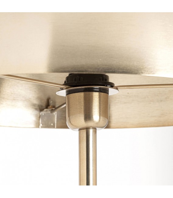 Lámpara de pie hierro acabado artesanal oro  mdmhogar