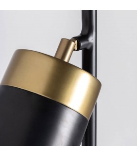 Lámpara de pie con 2 focos orientables mdmhogar