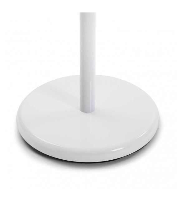 Galán de noche metal blanco y madera natural mdmhogar