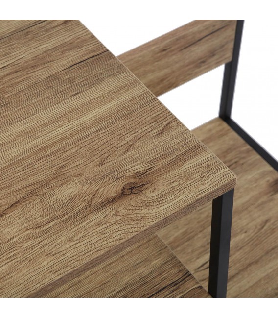 Mueble perchero metal negro mdmhogar