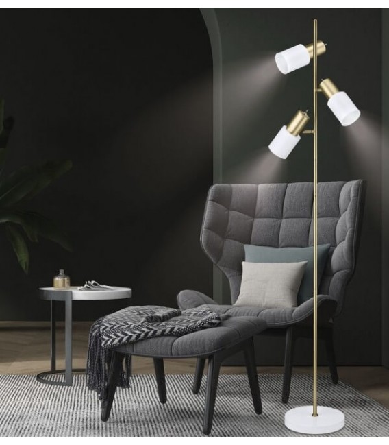 Lámpara de pie con 3 focos orientables mdmhogar