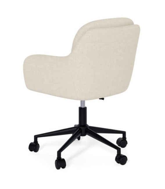 Silla de oficina muy cómoda tapizada en color beige mdmhogar