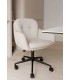 Silla de oficina muy cómoda tapizada en color beige mdmhogar