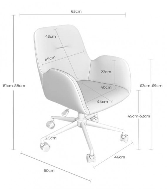 Silla de oficina moderna mdmhogar
