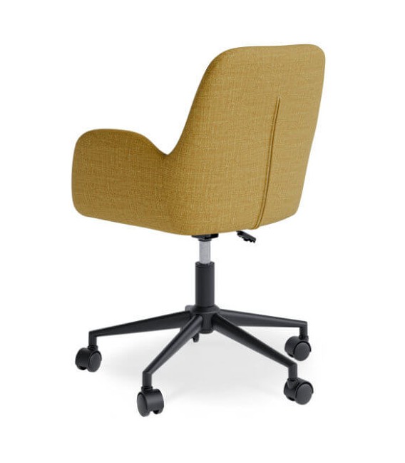 Silla de oficina moderna y funcional color mostaza mdmhogar