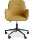 Silla de oficina moderna y funcional color mostaza mdmhogar