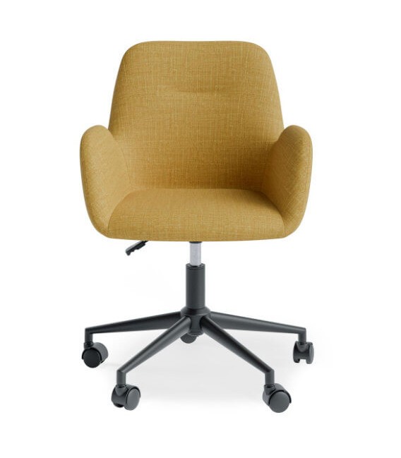 Silla de oficina moderna y funcional color mostaza mdmhogar