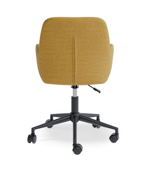 Silla de oficina moderna y funcional color mostaza mdmhogar