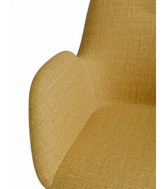 Silla de oficina moderna y funcional color mostaza mdmhogar