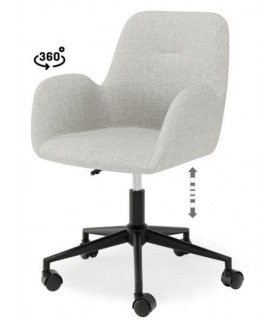 Silla de oficina en color gris moderna y funcional mdmhogar