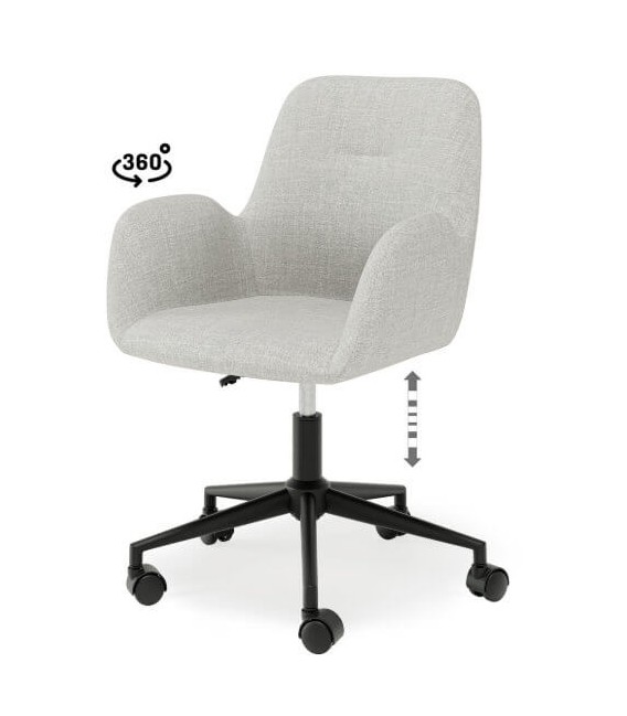 Silla de oficina en color gris moderna y funcional mdmhogar