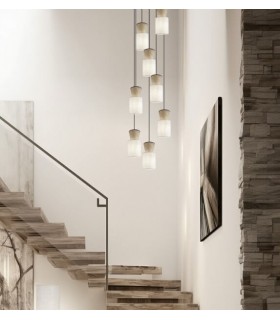 Lámpara de techo muy grande con 8 luces mdmhogar