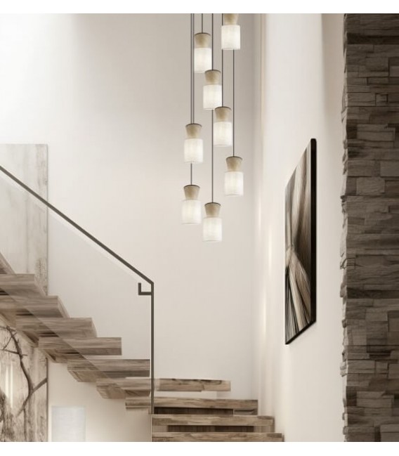 Lámpara de techo muy grande con 8 luces mdmhogar