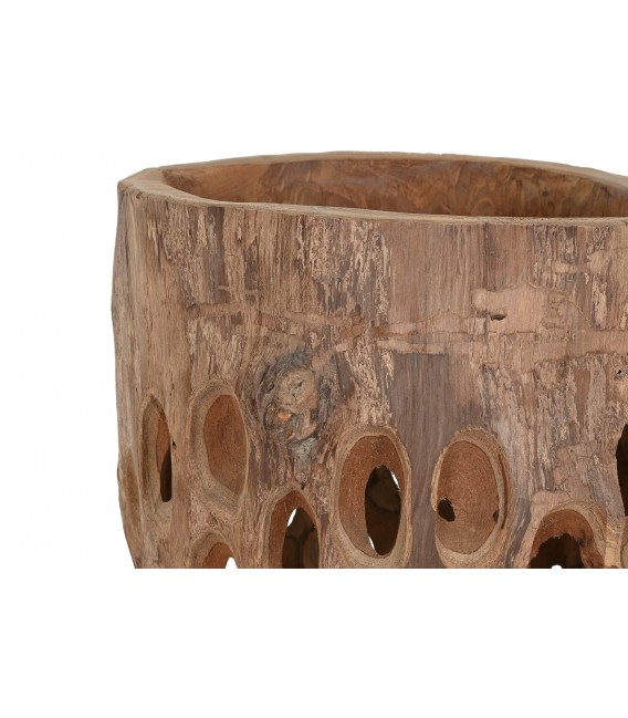 Jarrón grande tronco de madera mdmhogar