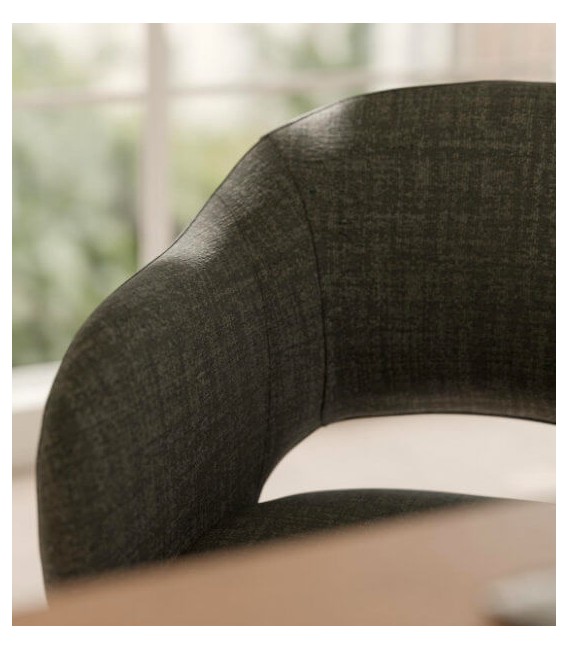 Silla de oficina gris cómoda mdmhogar