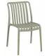 Silla de polipropileno apilable color verde  mdmhogar
