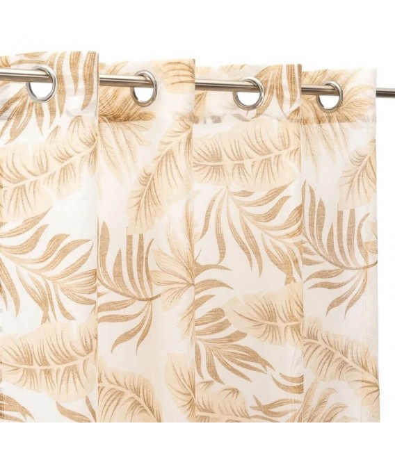 Cortina visillo para barra estampado mdmhogar