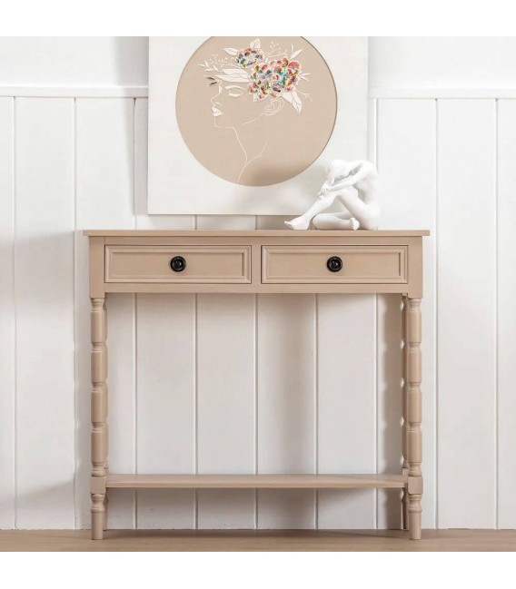 Consola de entrada madera de pino mdmhogar