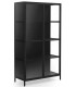 Vitrina baja metal negro mdmhogar