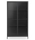 Vitrina baja metal negro mdmhogar