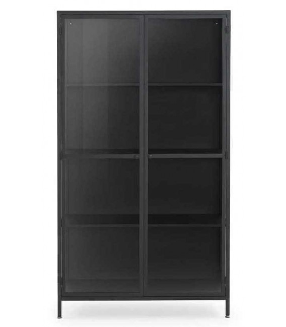 Vitrina baja metal negro mdmhogar