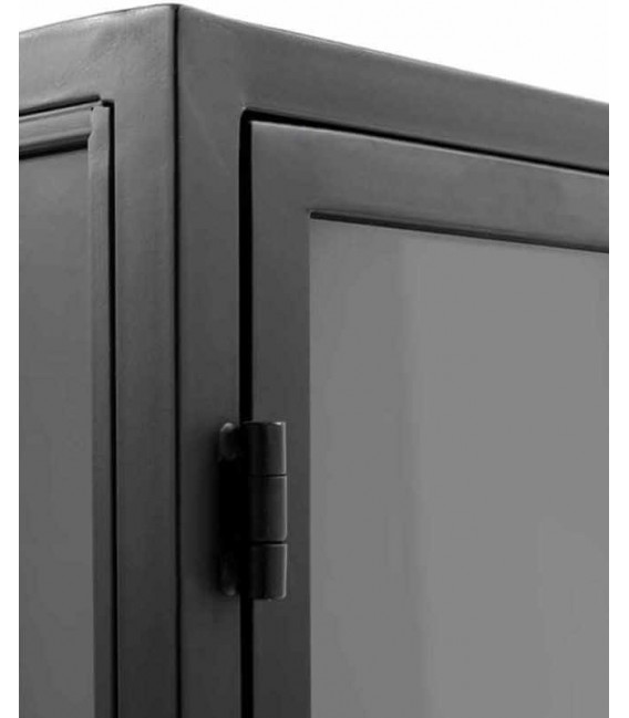 Vitrina baja metal negro mdmhogar