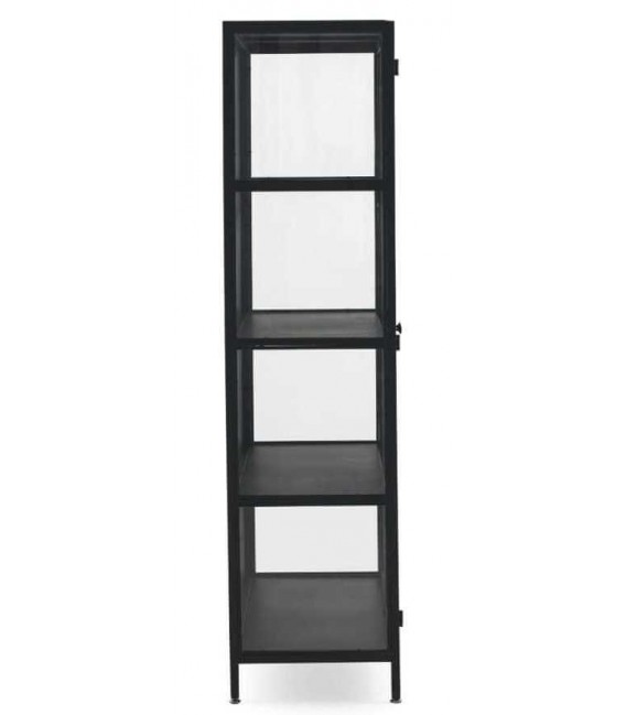 Vitrina baja metal negro mdmhogar