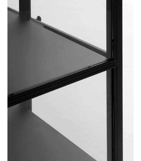 Vitrina baja metal negro mdmhogar