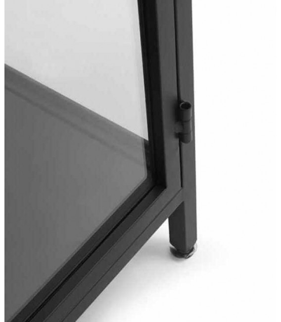 Vitrina baja metal negro mdmhogar