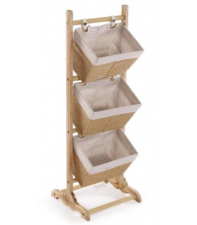 Mueble organizativo para el cuarto de baño 3 cestas mdmhogar