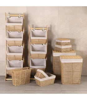 Mueble organizativo para el cuarto de baño 3 cestas mdmhogar