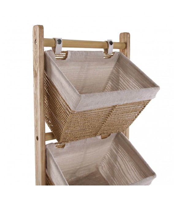 Mueble organizativo para el cuarto de baño 3 cestas mdmhogar