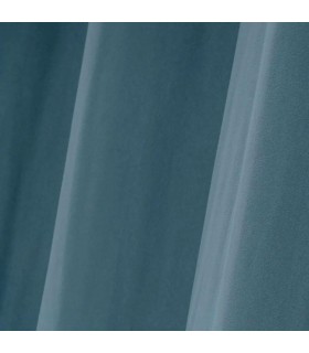 Cortina opaca para barra microfibra azul