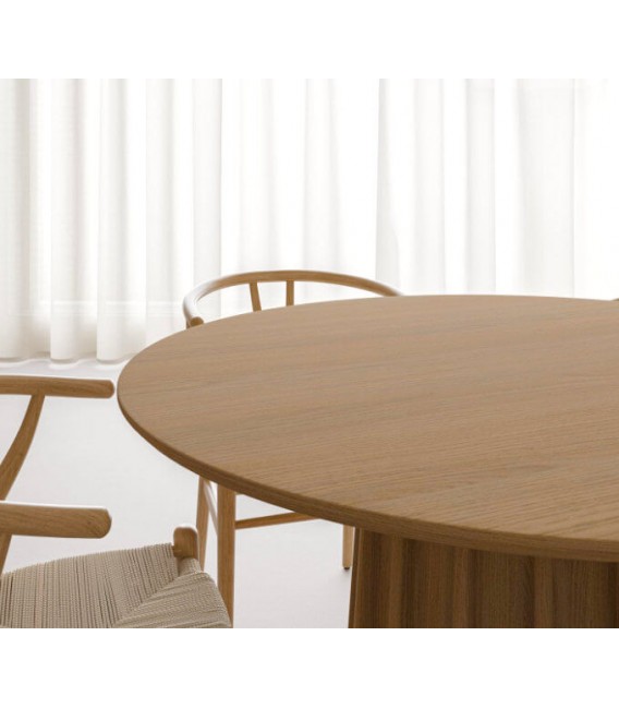 Mesa de comedor redonda pequeña mdmhogar