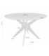 Mesa de comedor redonda pequeña mdmhogar