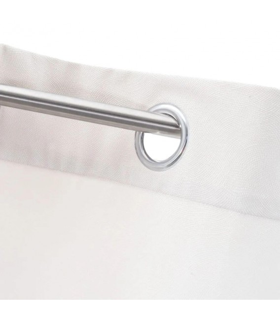 Cortina opaca para barra loneta labrada mdmhogar