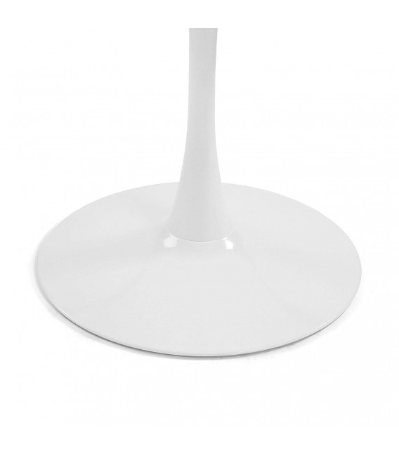 Mesa de comedor redonda grande blanca mdmhogar