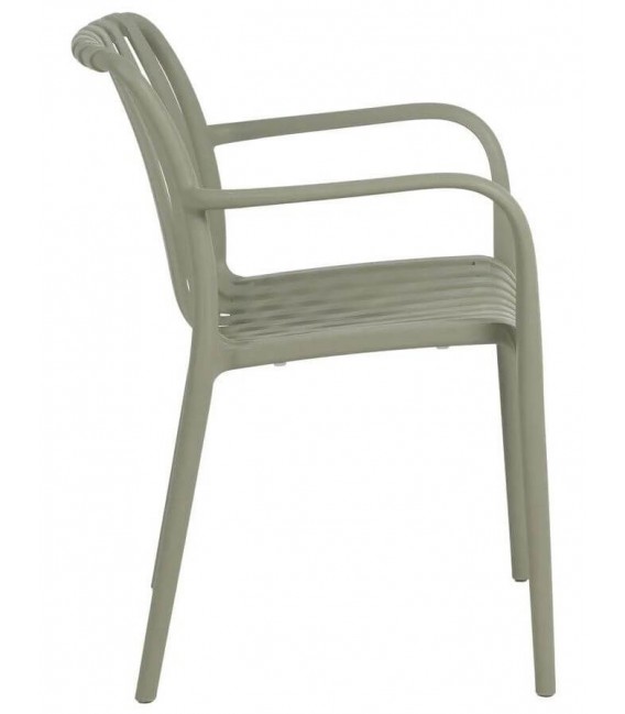 Sillón de comedor cómodo de polipropileno mdmhogar